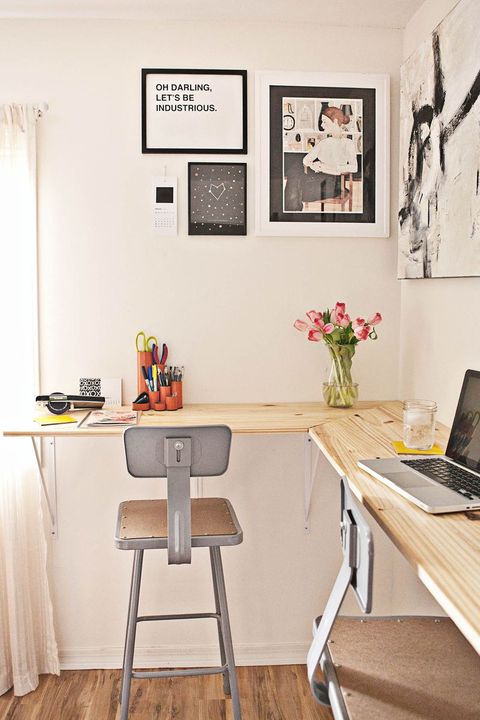 15 Diy Desk Plans For Your Home Office How To Make An Easy Desk