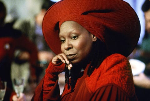 whoopi goldberg as guinan, star trek vii generations