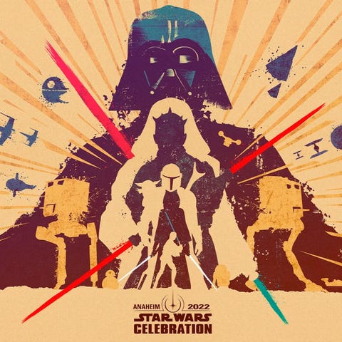star wars celebration 2022 anaheim poster