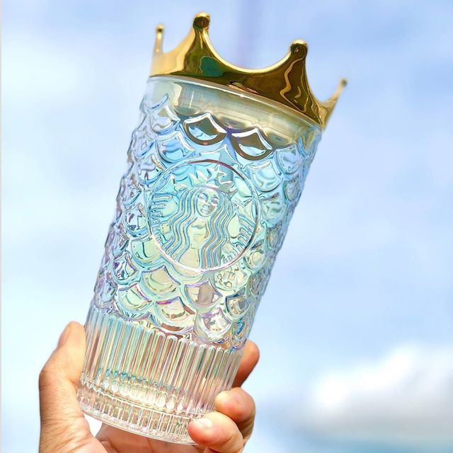 starbucks china glass crown tumbler