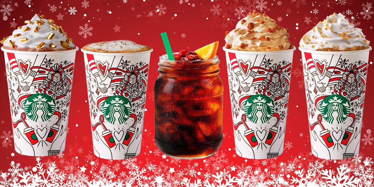 Starbucks' Christmas drinks ranked by calories