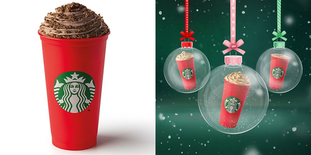 Starbucks Christmas Drinks Menu Festive Food And Coffees