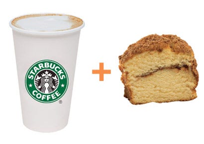 mese simple de 400 de calorii: Starbucks