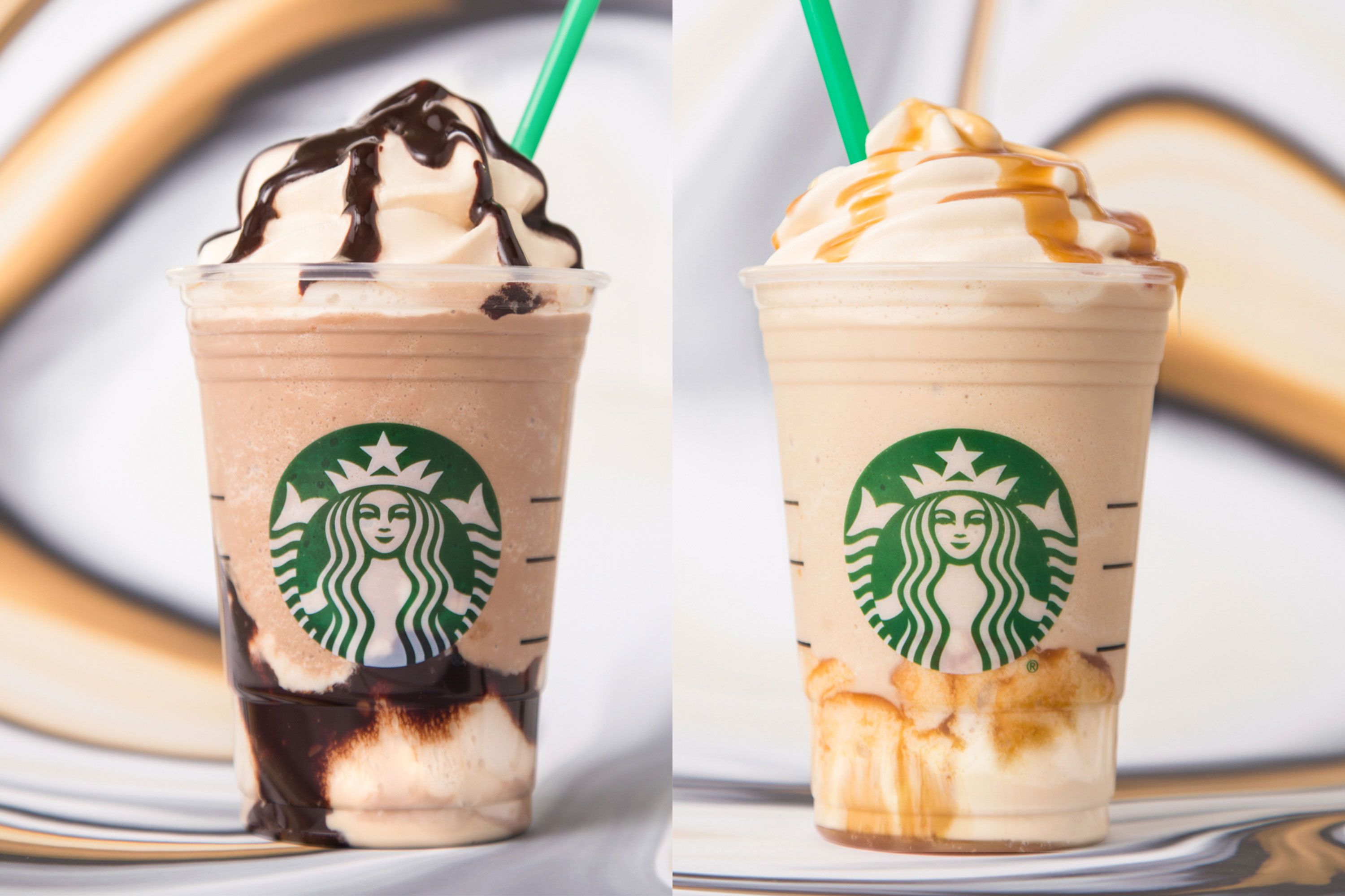 New Starbucks Frappuccino Flavors - Triple Mocha Frappuccino, Ultra Caramel Frappuccino