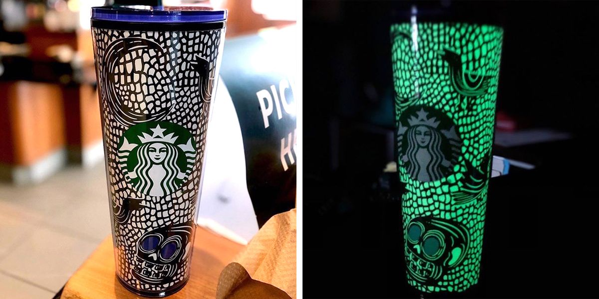 halloween tumbler 2020 Starbucks Has A New Glow In The Dark Tumbler For Spooky Sipping This Halloween halloween tumbler 2020