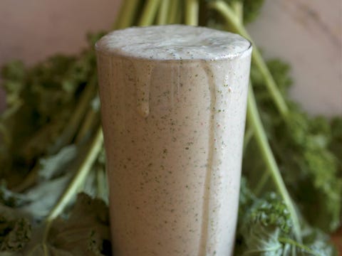 Blueberry Banana Almond Kale Smoothie image