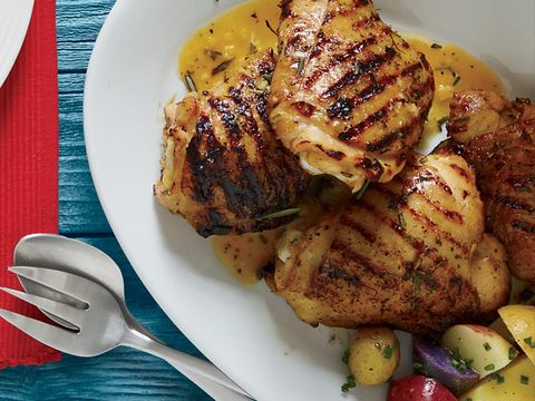 Grilled Chicken Thighs with Citrus Marinade