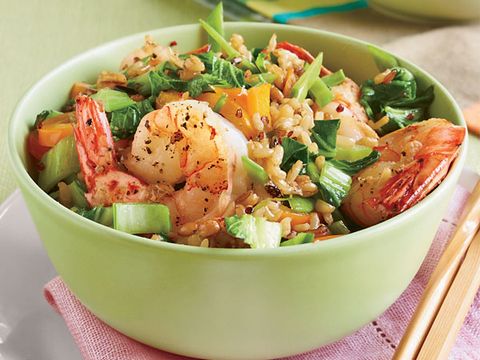 Chinese Cabbage And Shrimp Stir-Fry
