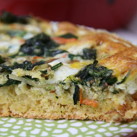 Spinach and Broccoli Slaw Quiche Cornbread Breakfast Casserole Recipes: Spinach and Broccoli Slaw Quiche Cornbread