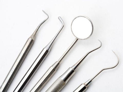 1. You don't talk to your dentist first dental instruments