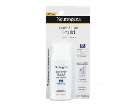 Sun exposure Neutrogena Pure & Free Liquid SPF 50