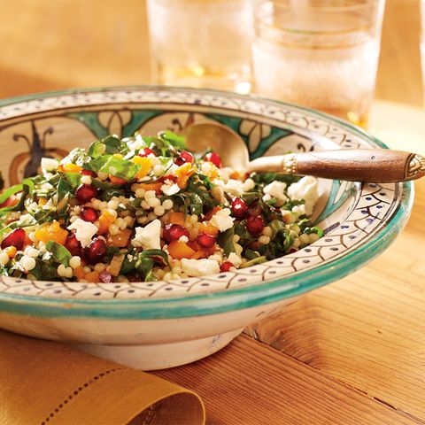 Roasted Butternut Squash and Israeli Couscous Salad with Pomegranate Vinaigrette