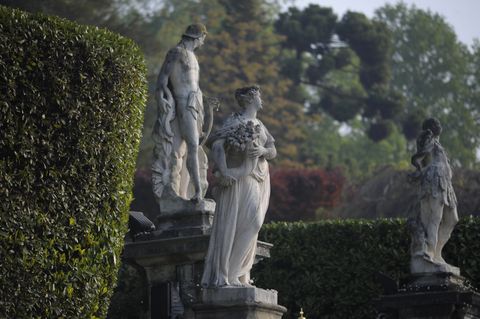 statues ornant le jardin de la villa carlotta