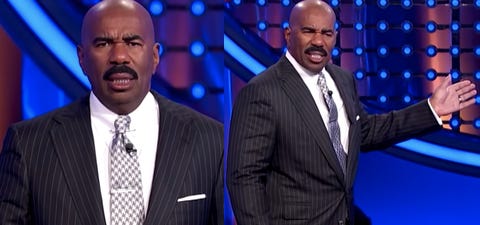 Steve Harvey Jokingly Walks Off the Stage of 'Family Feud' in New Clip