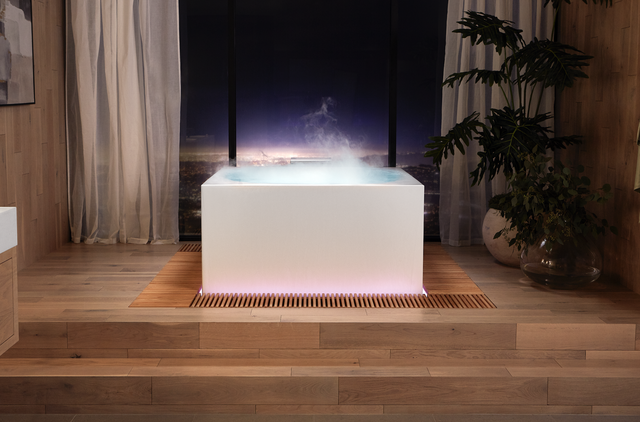 Smart Stillness Bath At Ces 2021, Kohler Overflow Bathtub