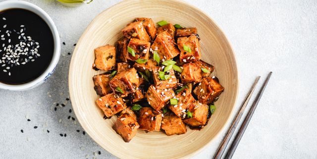 stir fried marinated tofu