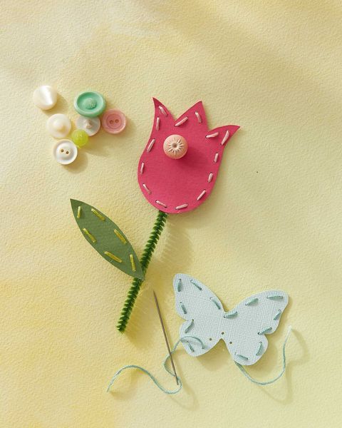 stitched paper cards