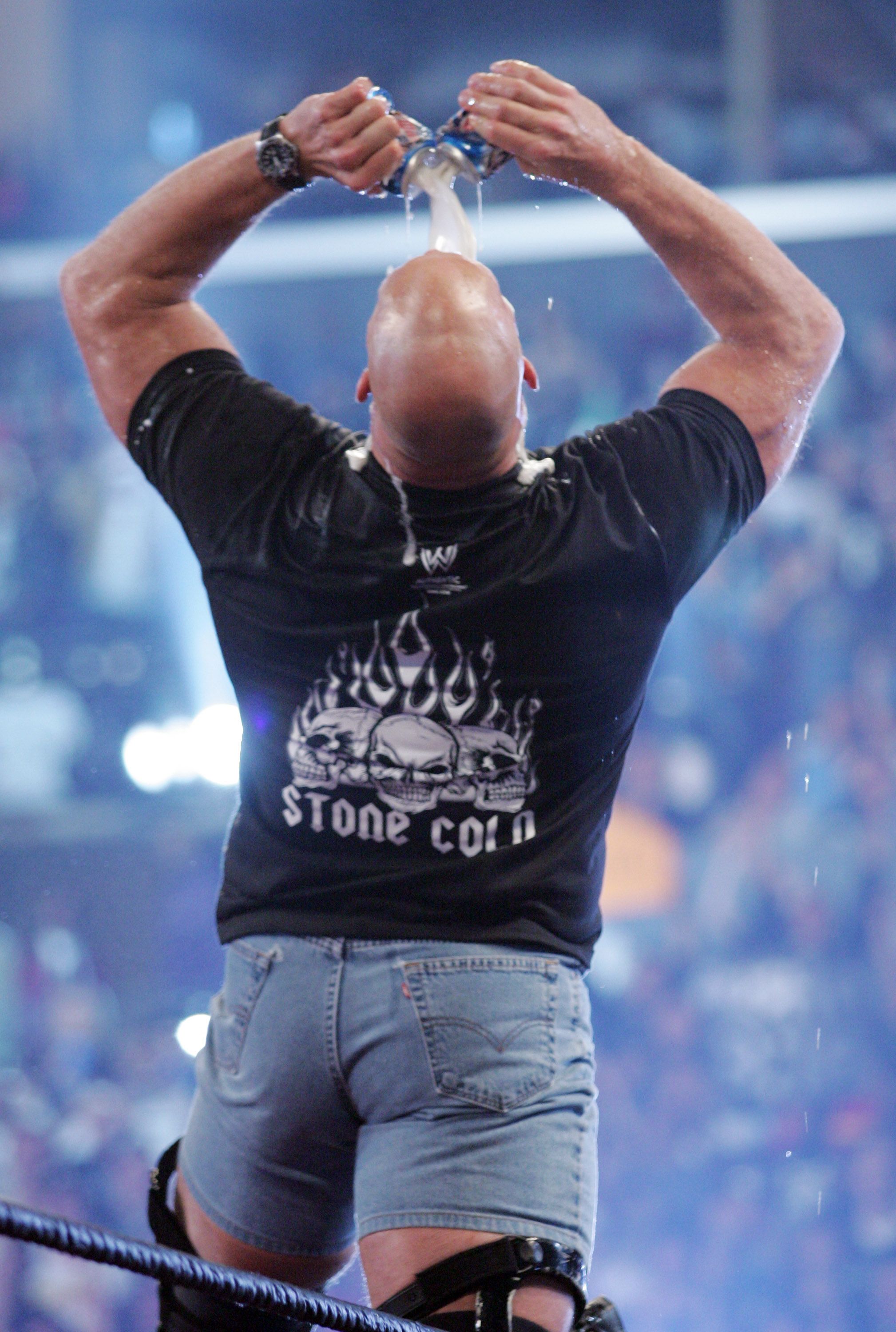 stone cold steve austin jean shorts