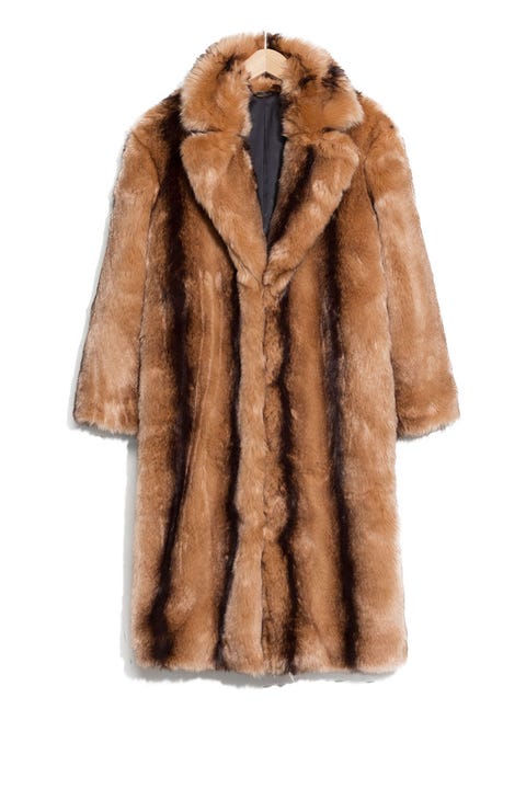 Short Faux Fur Coat Endource Reversible Burdy Brocade And Faux Fur Hooded Coat