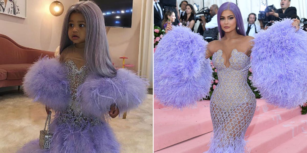 Stormi Webster Dressed Up As Kylie Jenner At The Met Gala For Halloween 