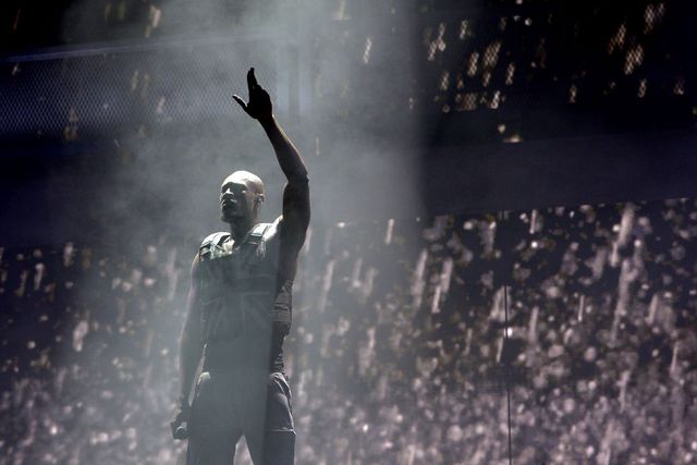 glastonbury, england   june 28  stormzy performs on the pyramid stage during day three of glastonbury festival at worthy farm, pilton on june 28, 2019 in glastonbury, england the festival, founded by farmer michael eavis in 1970, is the largest greenfield music and performing arts festival in the world tickets for the festival sold out in just 36 minutes as it returns following a fallow year photo by jim dysongetty images