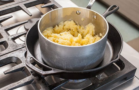 saucepan on skillet