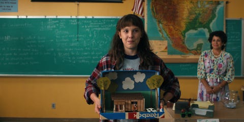 stranger things 4-estreno stranger things millie bobby brown as eleven in stranger things cr courtesy of netflix © 2022