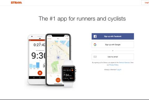 How To Use Strava To Track Your Runs And Rides (2021)  Strava screenshot create account login