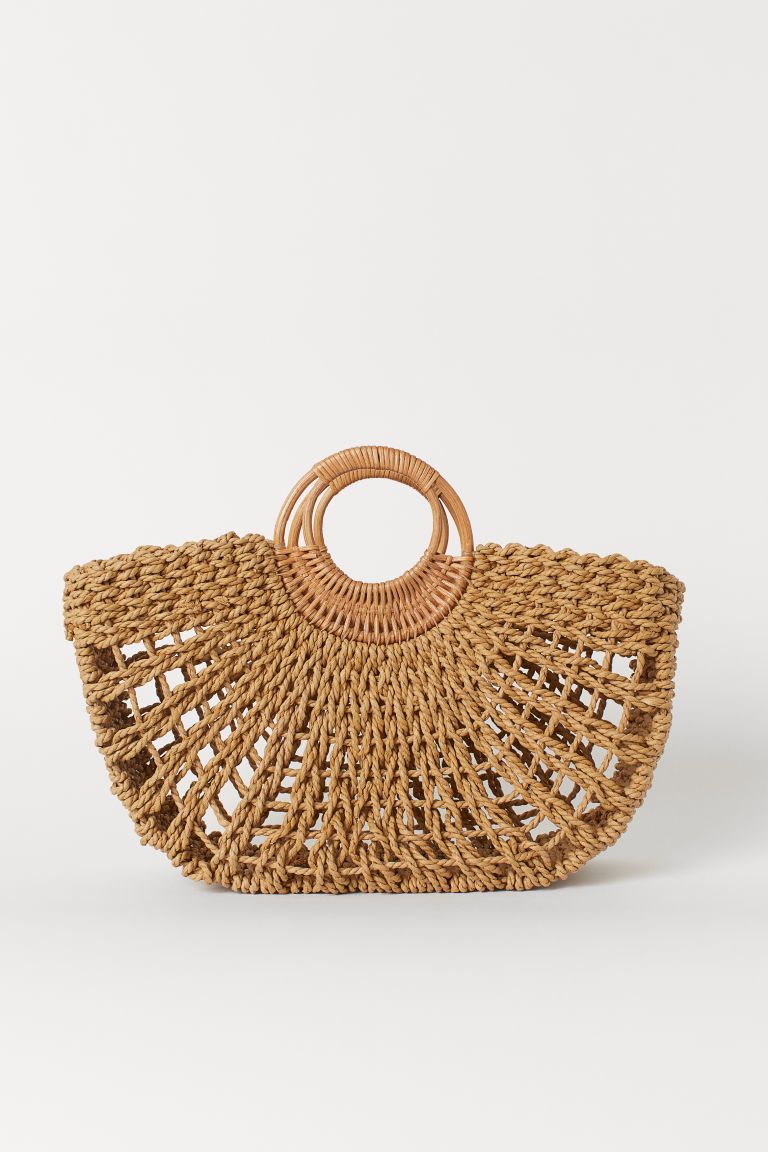 mango round straw bag