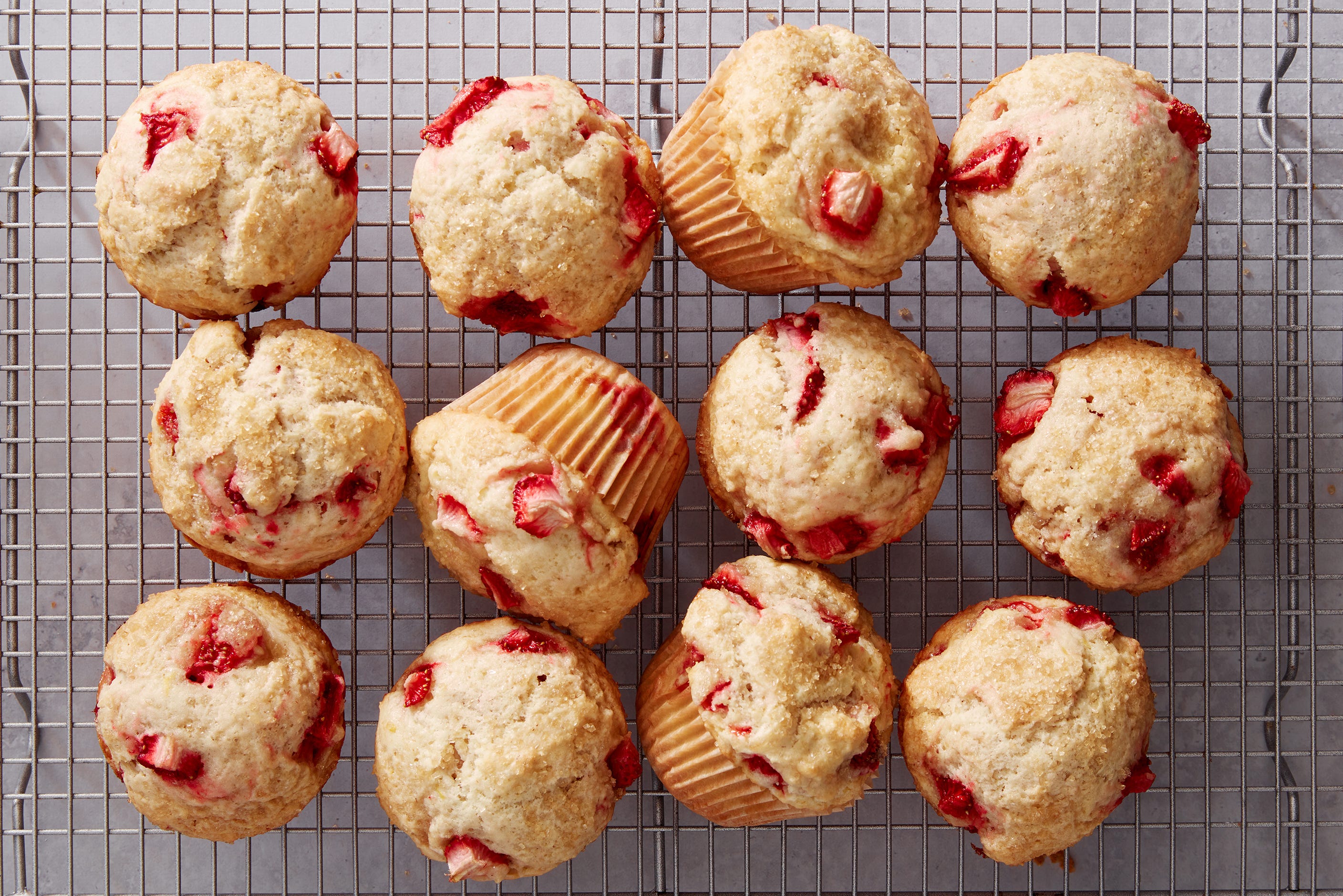 These Strawberry Muffins Are PACKED With Jammy Fruit