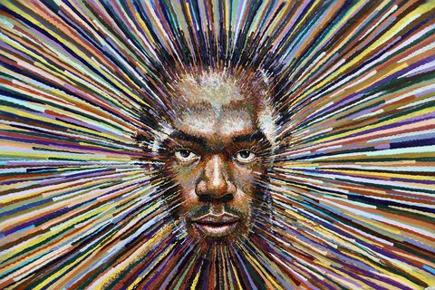 James Cochran Aka Jimmy C's Artwork Of Runner Usain Bolt