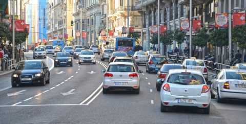 street in madrid city center