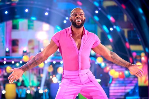 ugo monye in pink out dancing on strictly come dancing