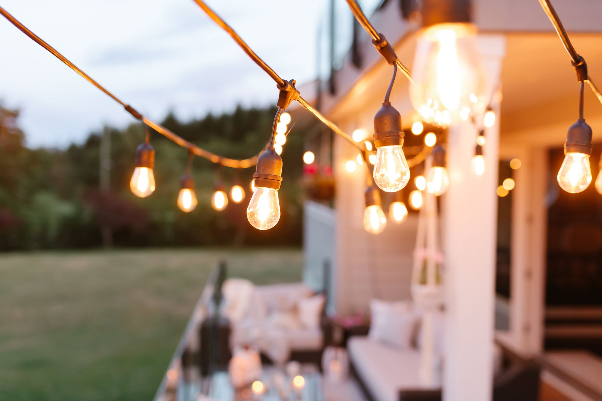 8-120m Outdoor Garden LED Festoon String LightsParty Globe Bulb Home 