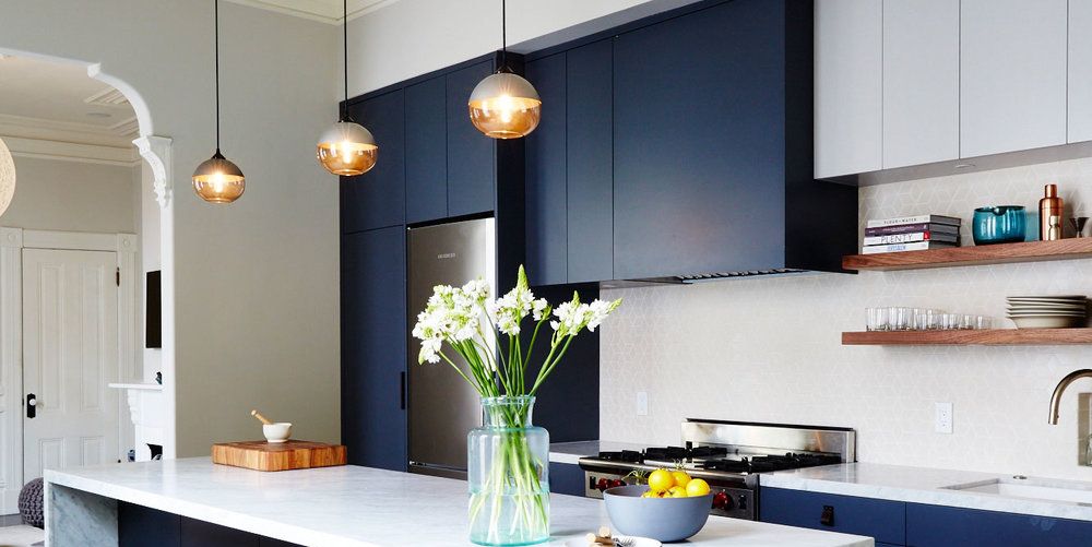 10 Kitchen Cabinet Color Combinations, Modern Colours For Kitchen Units