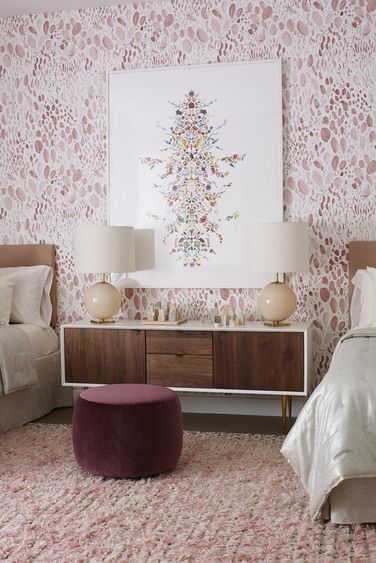 pink bedroom wallpaper