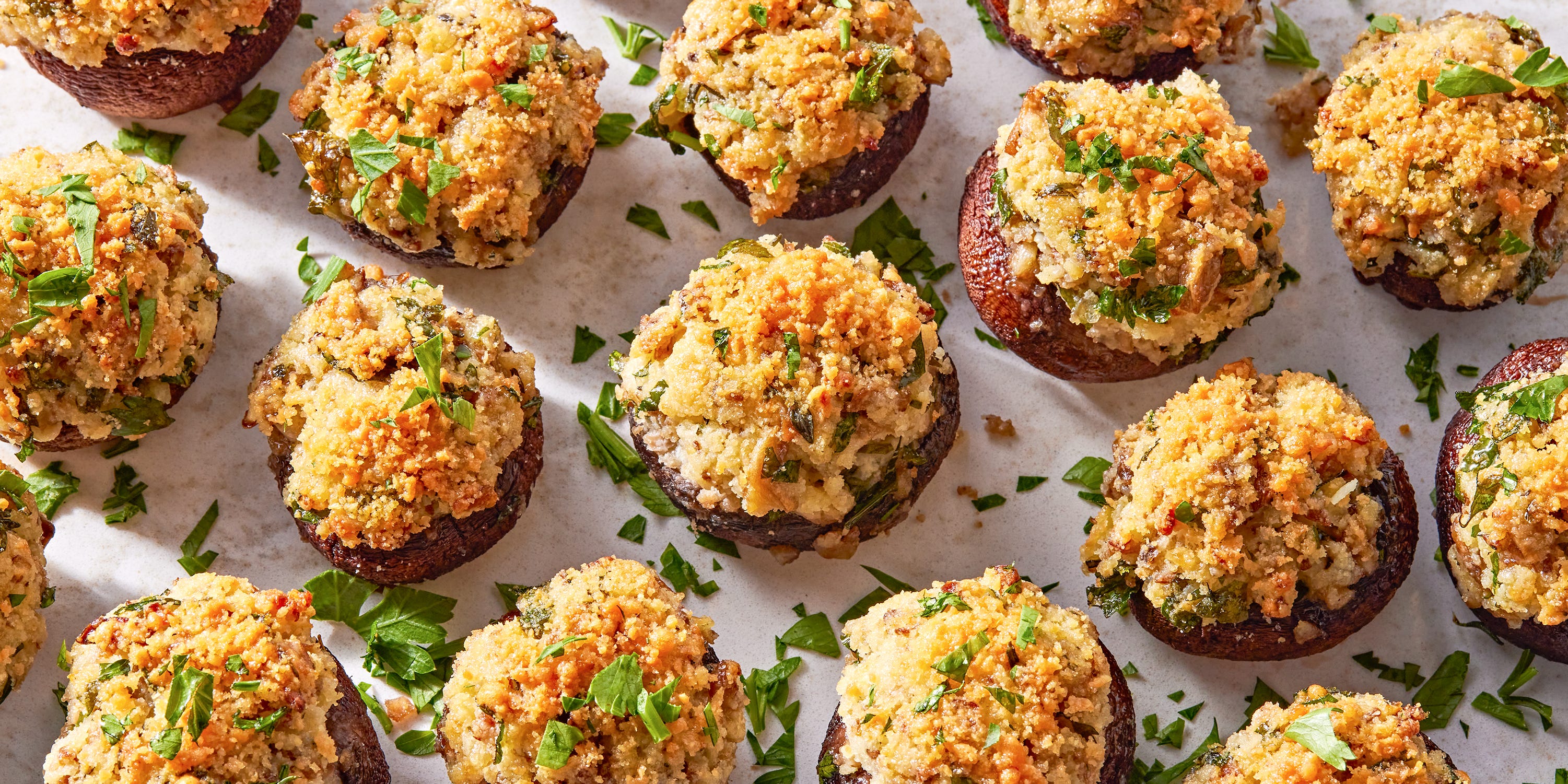 These Stuffed Mushrooms Are The Poppable App Your Holiday Guests Will Love