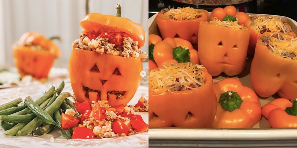 Stuffed Peppers Are Getting Carved Like Pumpkins This Halloween