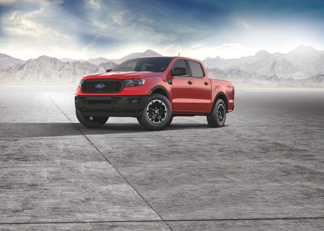 2021 ford ranger adds available new stx special edition package that combines unique 18 inch black wheels, 8 inch center touch screen, sync® 3 with apple carplay and android auto compatibility, and upgraded interior finishes for a package price of 995 msrp