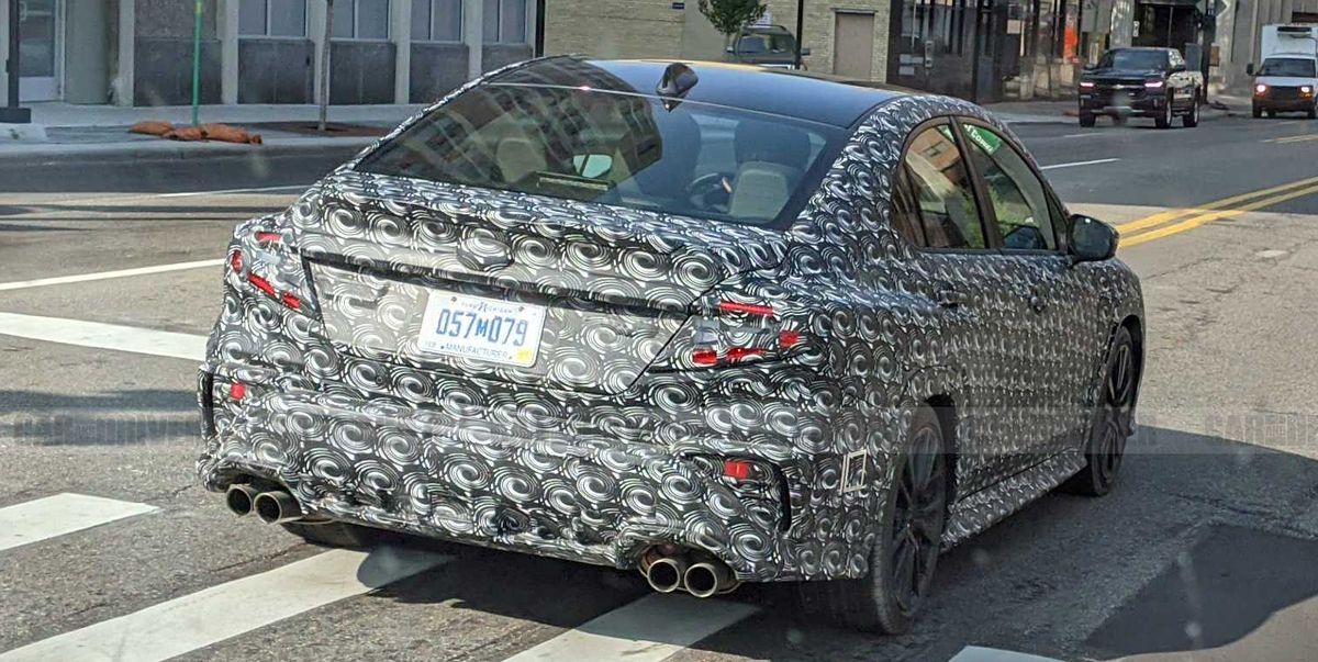2022 Subaru WRX Spied on the Street as Production Draws Near