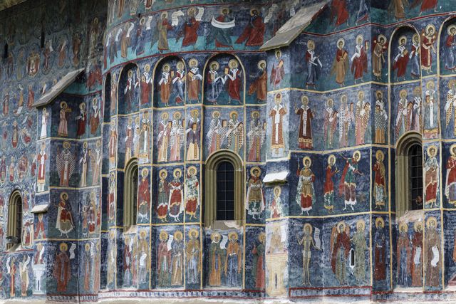 sucevita,voronet, monastery, the famous painted monasterie in romania