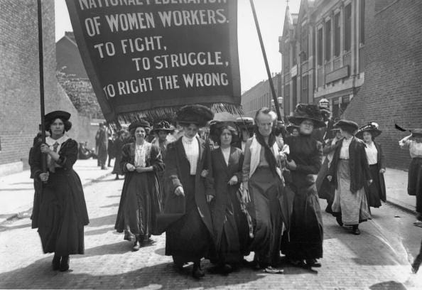 Image result for suffragette protest