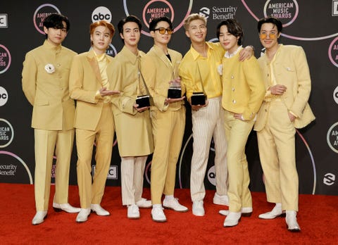BTS at the 2021 American Music Awards bts at the 2021 american music awards