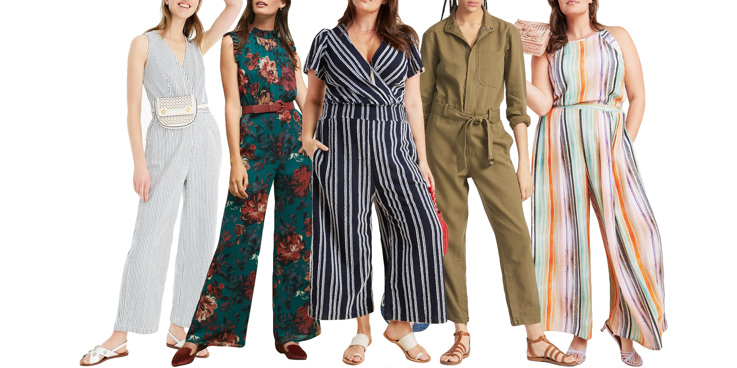 canovas striped jumpsuit