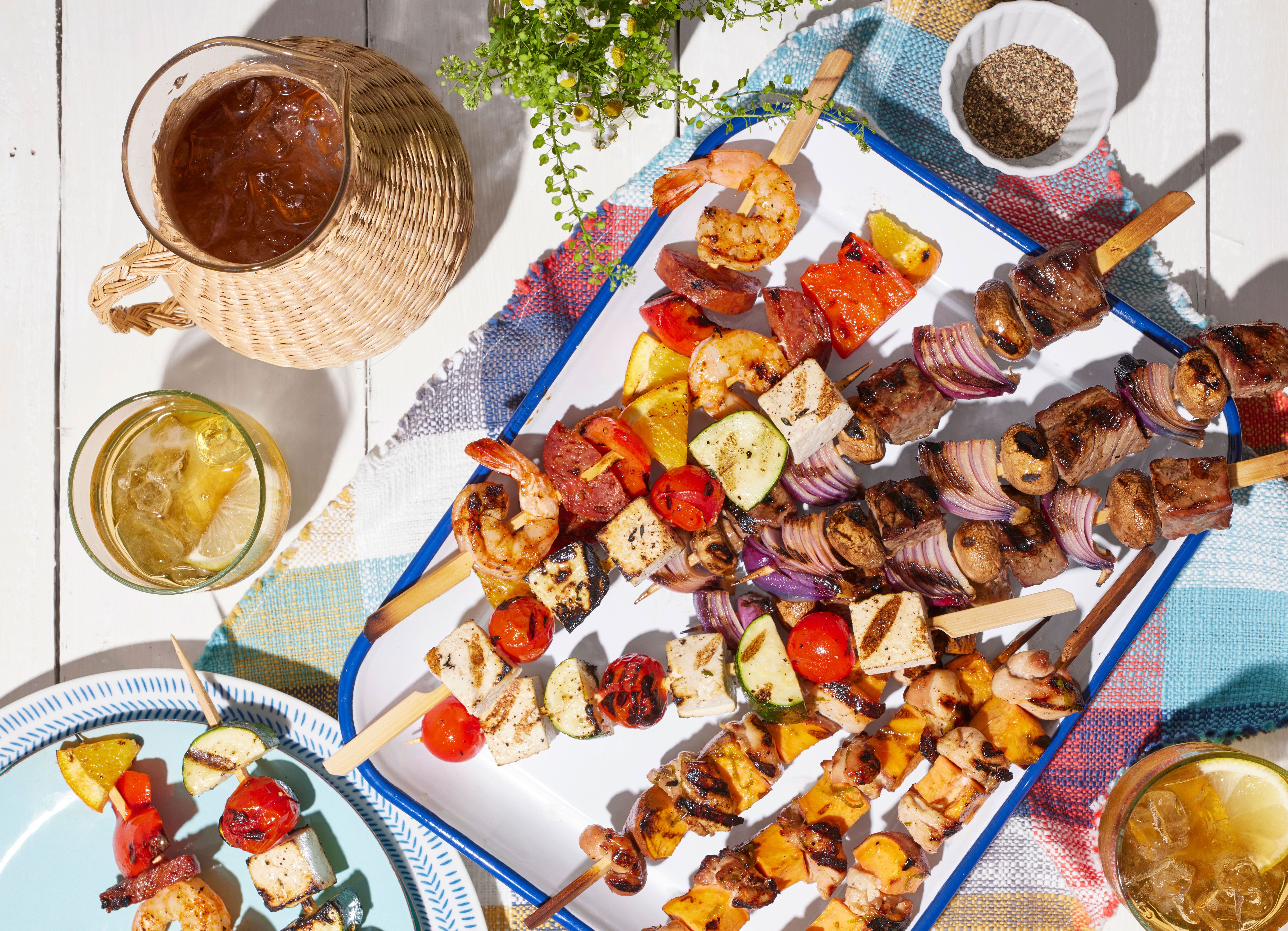 Tofu, Tomato, and Zucchini Kebabs-image
