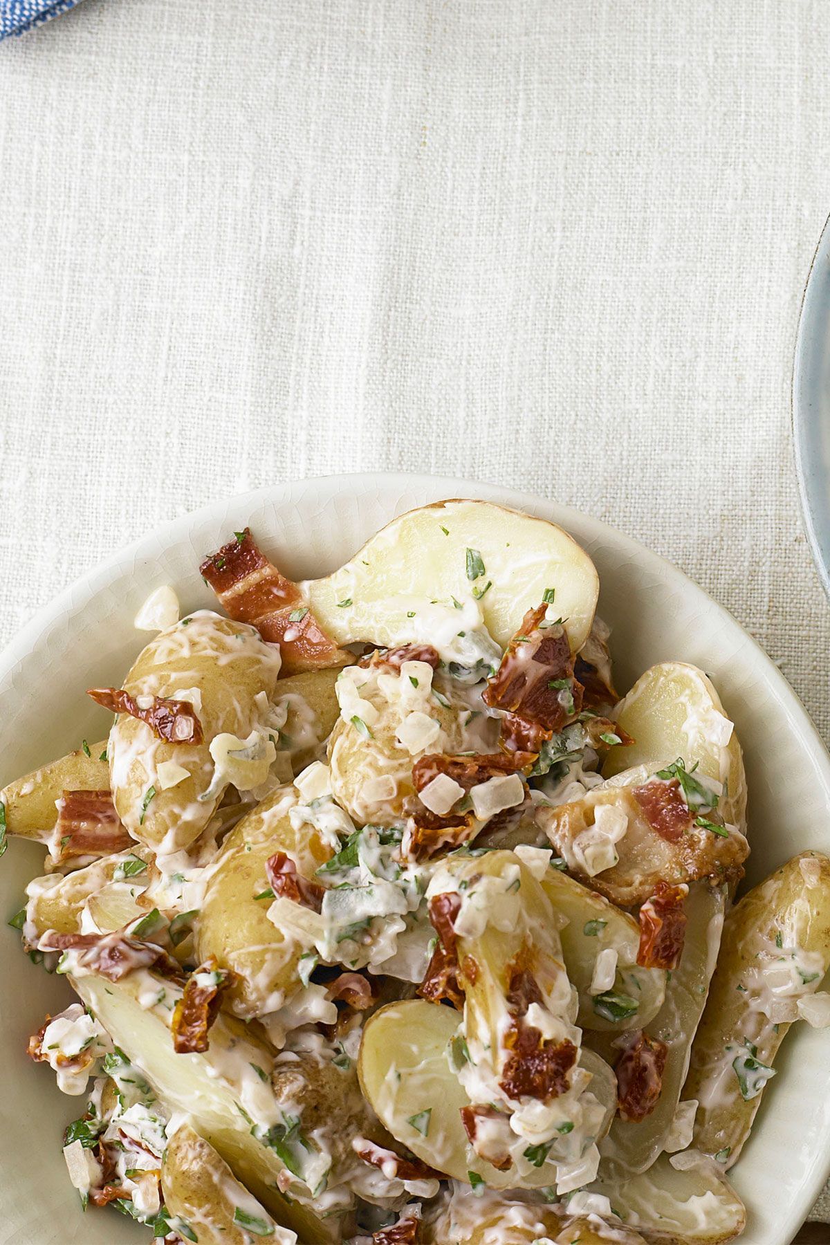 Fingerling Potato Salad with Bacon and Sun-Dried Tomatoes image