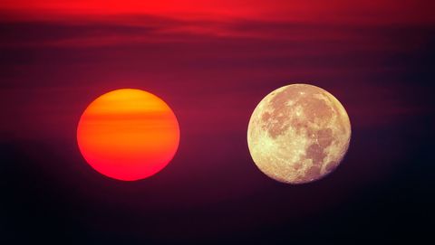 de zon en de maan