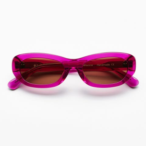 sun buddies miuccia magenta £125, women's sunglasses, bold sunglasses