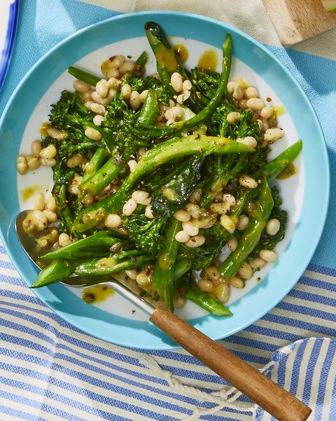 white bean and broccolini salad