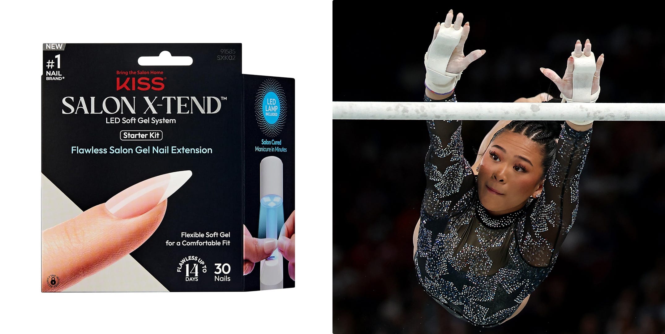 Olympic Gymnast Suni Lee Wore KISS Drugstore Nails During Her Routines